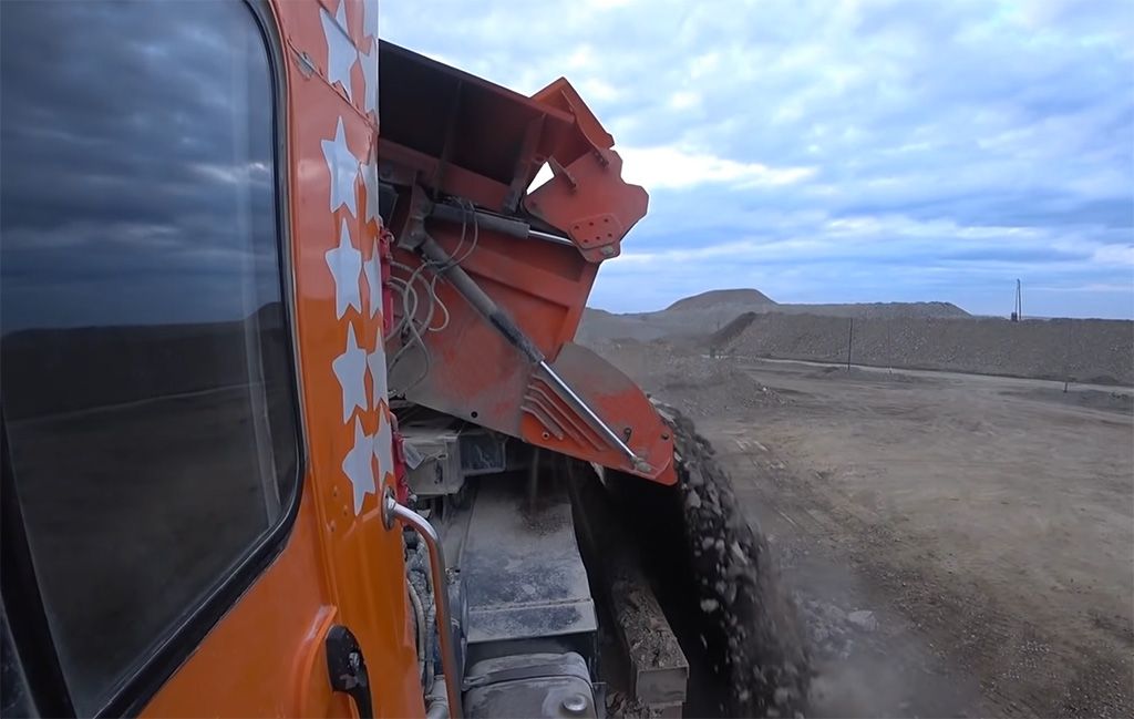 Тонар 7502 (разгрузка, промежуточный склад)